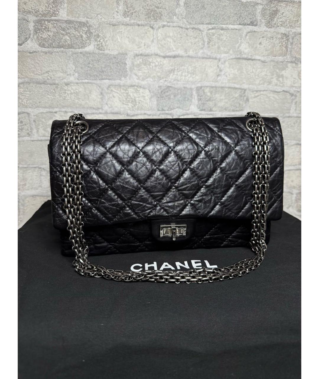 CHANEL Черная кожаная сумка через плечо, фото 3