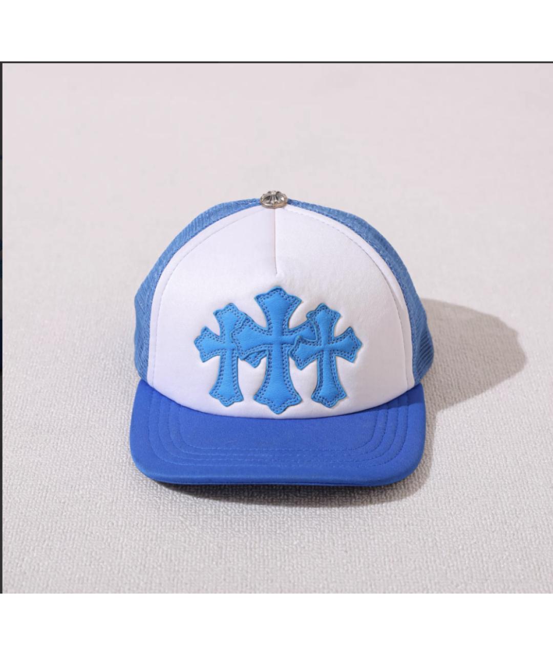CHROME HEARTS Голубая кепка/бейсболка, фото 3