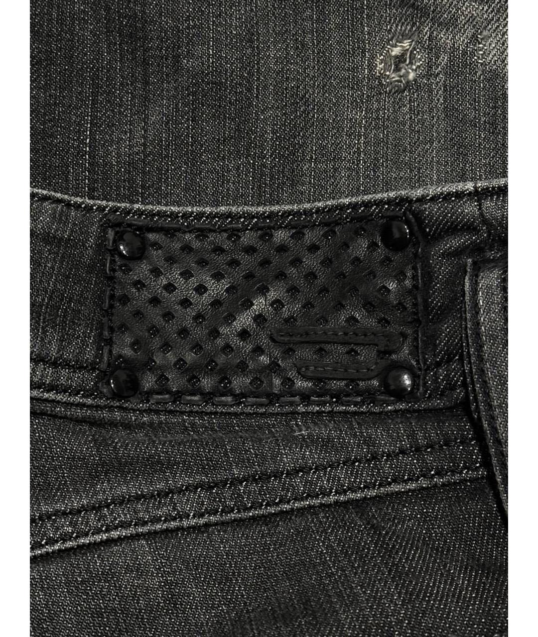 DIESEL Антрацитовые хлопковые джинсы слим, фото 6