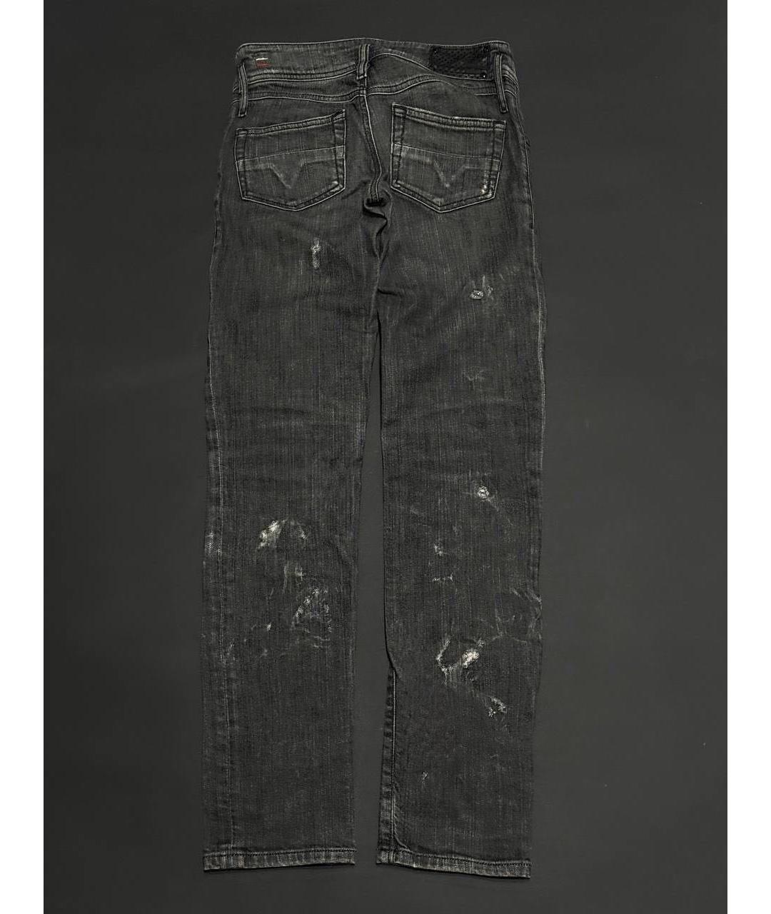 DIESEL Антрацитовые хлопковые джинсы слим, фото 2