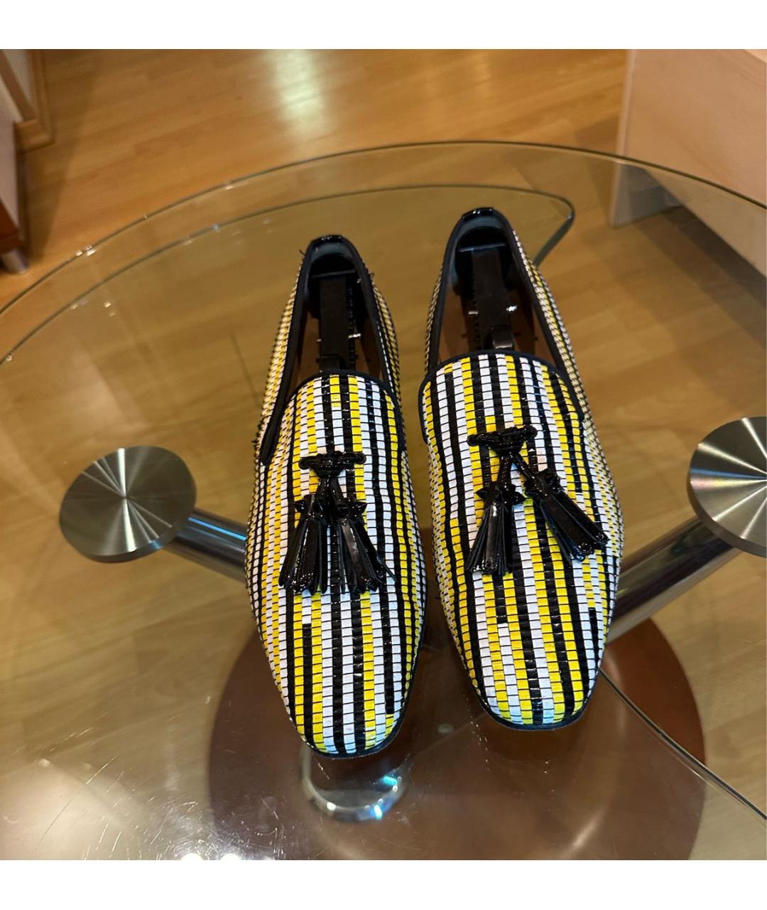 CHRISTIAN LOUBOUTIN Черные лоферы из лакированной кожи, фото 4