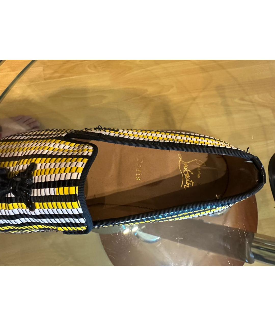 CHRISTIAN LOUBOUTIN Черные лоферы из лакированной кожи, фото 2