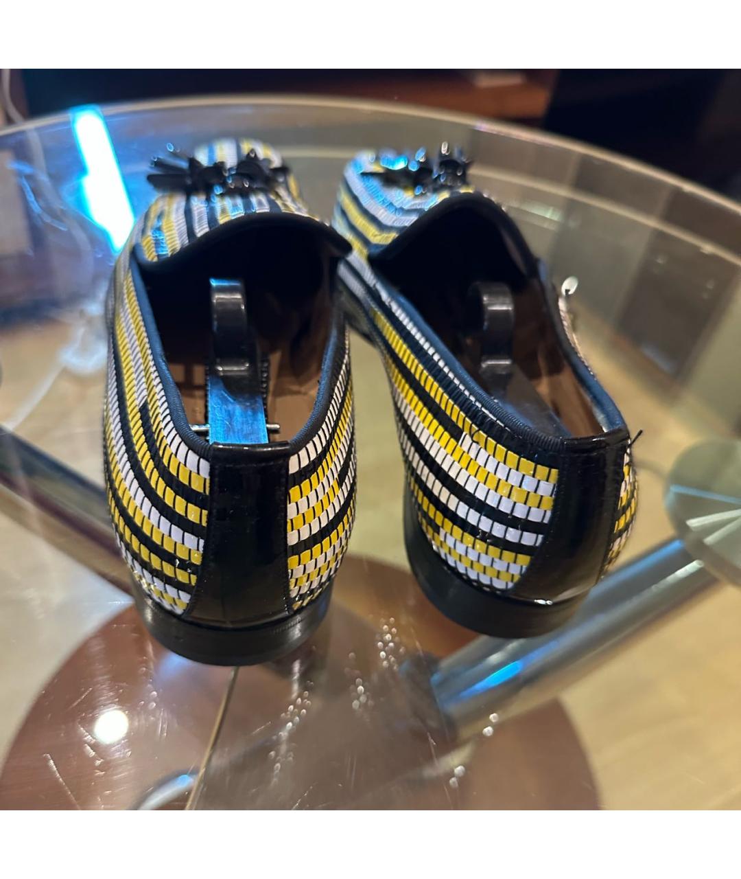 CHRISTIAN LOUBOUTIN Черные лоферы из лакированной кожи, фото 3