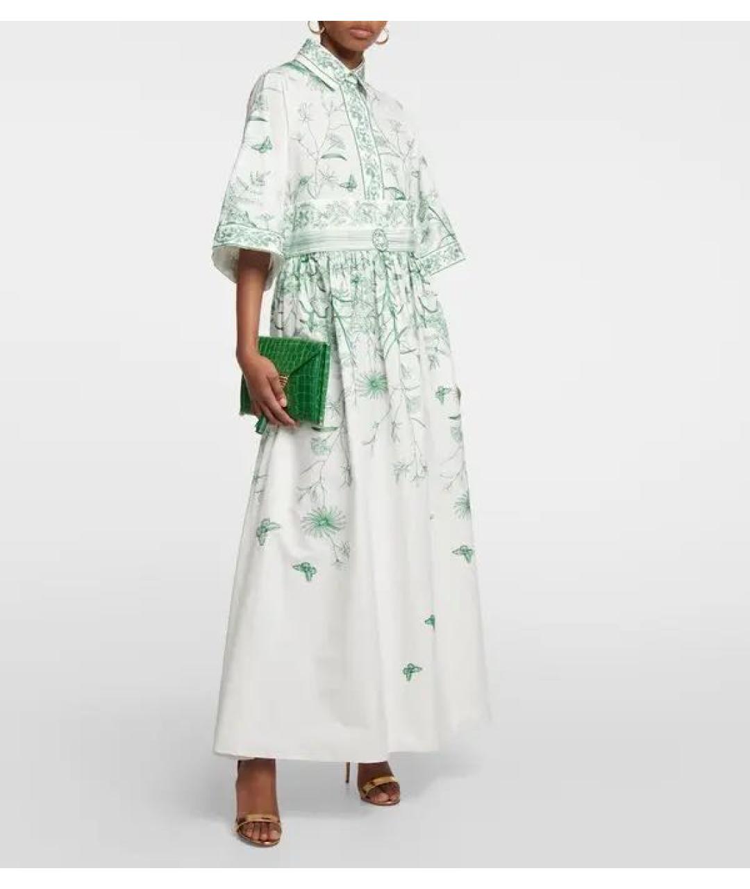 ELIE SAAB Белое хлопковое повседневное платье, фото 3