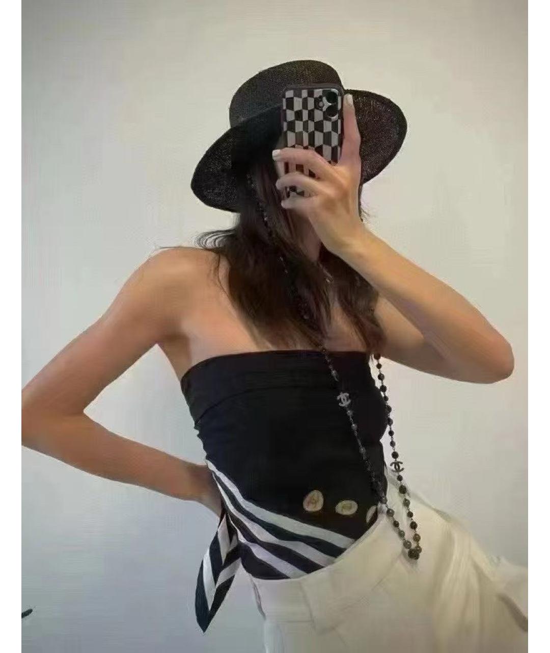 CHANEL Черное колье, фото 4