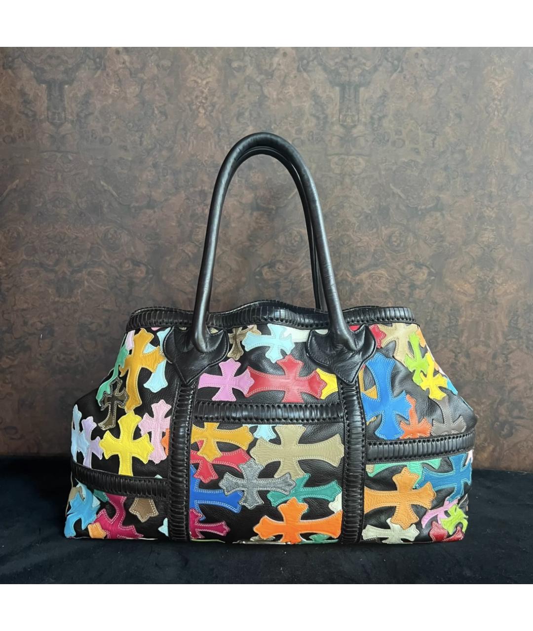 CHROME HEARTS Мульти кожаная сумка с короткими ручками, фото 2