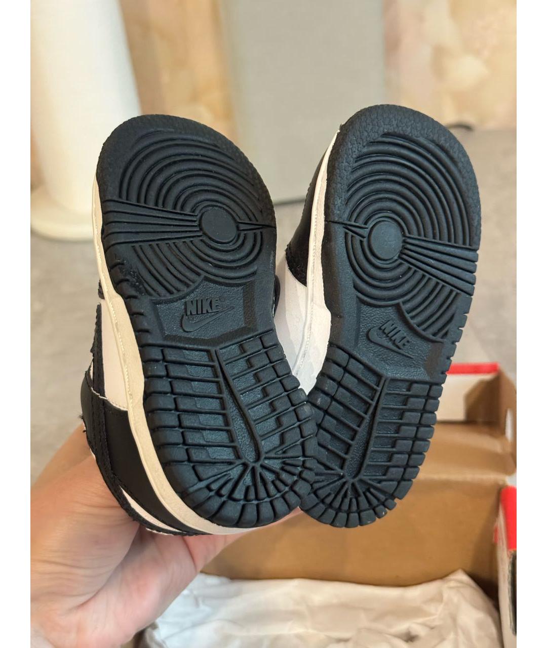 NIKE Черные кожаные кеды, фото 6