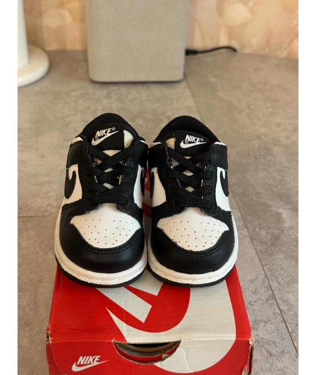 NIKE Черные кожаные кеды, фото 2