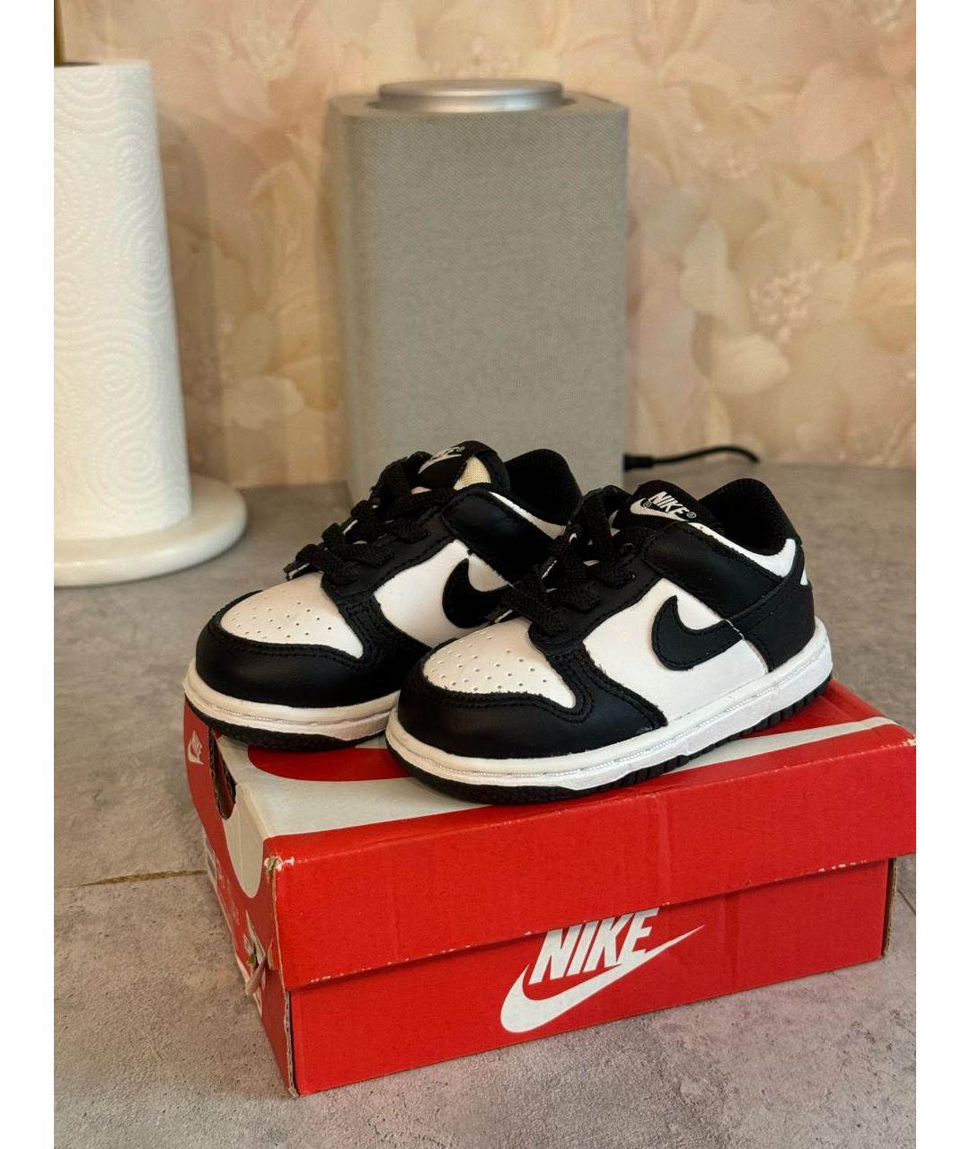 NIKE Черные кожаные кеды, фото 9