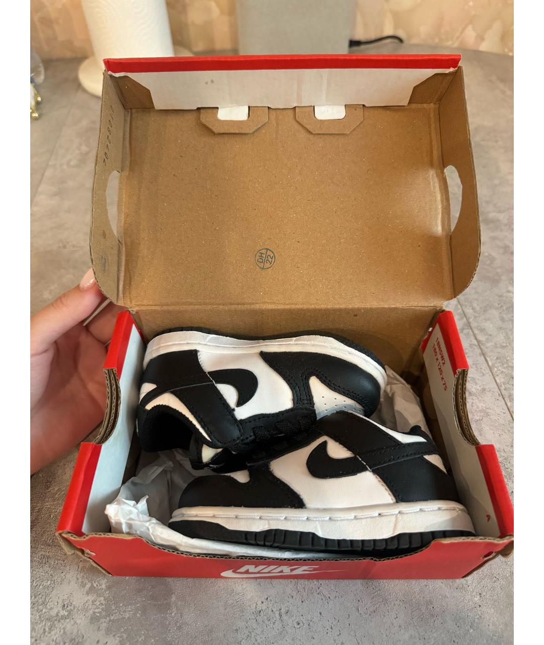 NIKE Черные кожаные кеды, фото 8
