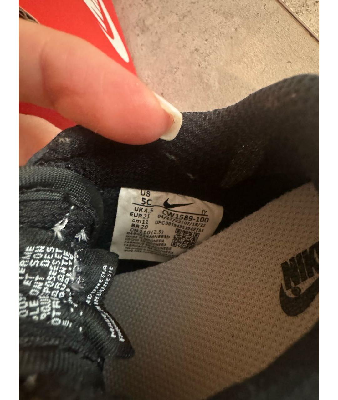 NIKE Черные кожаные кеды, фото 7