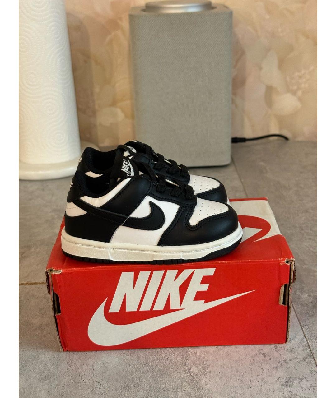 NIKE Черные кожаные кеды, фото 5