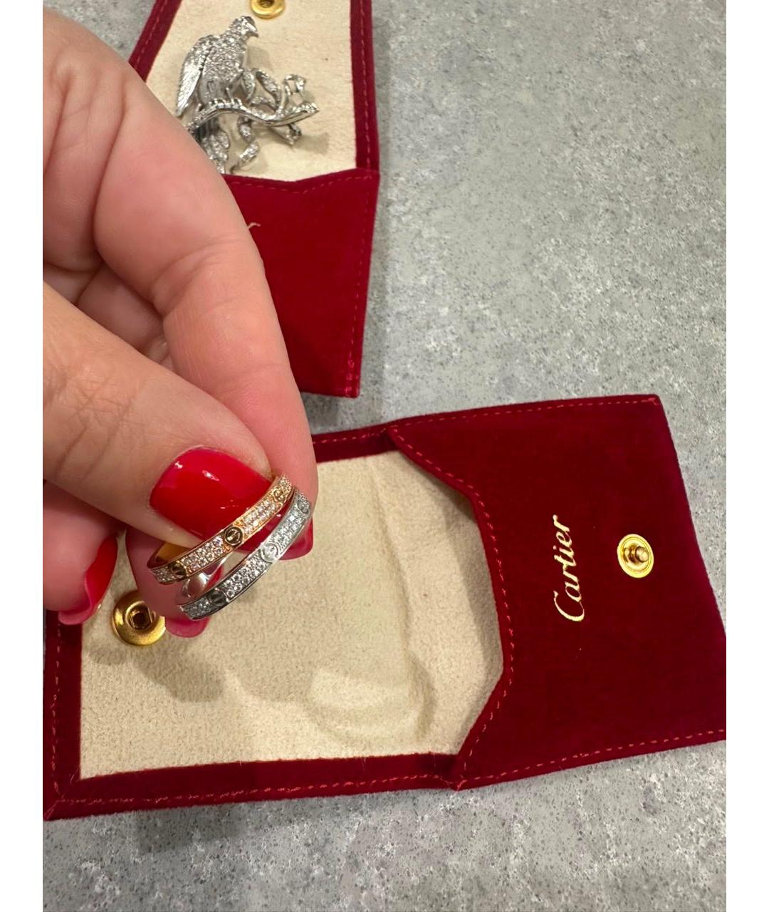 CARTIER Серебряное кольцо из белого золота, фото 4
