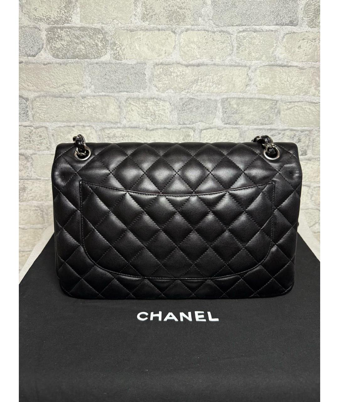 CHANEL Черная кожаная сумка через плечо, фото 4