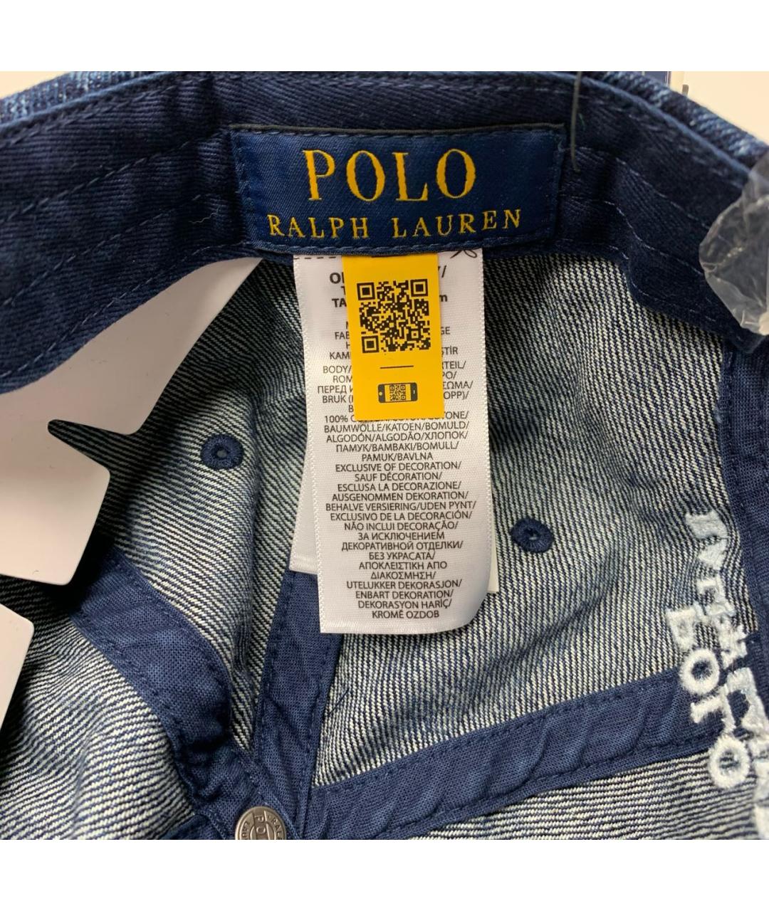 POLO RALPH LAUREN Темно-синяя хлопковая кепка, фото 6