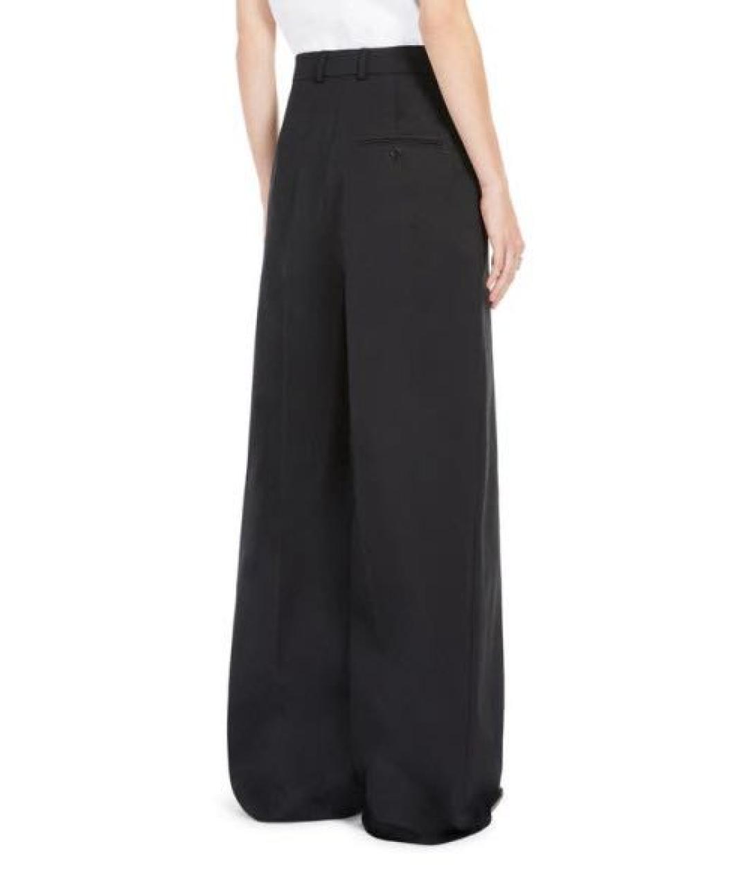 MAX MARA Черные прямые брюки, фото 3