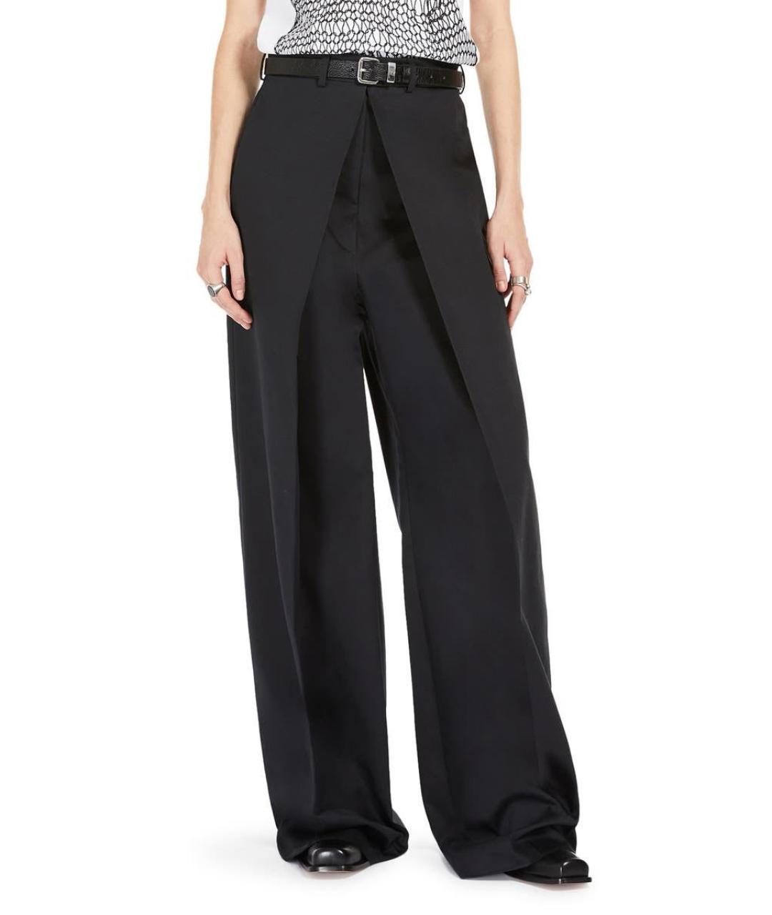 MAX MARA Черные прямые брюки, фото 2