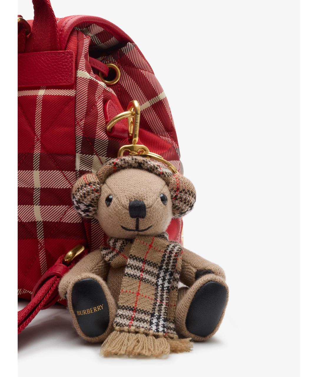 BURBERRY Бежевый брелок, фото 3