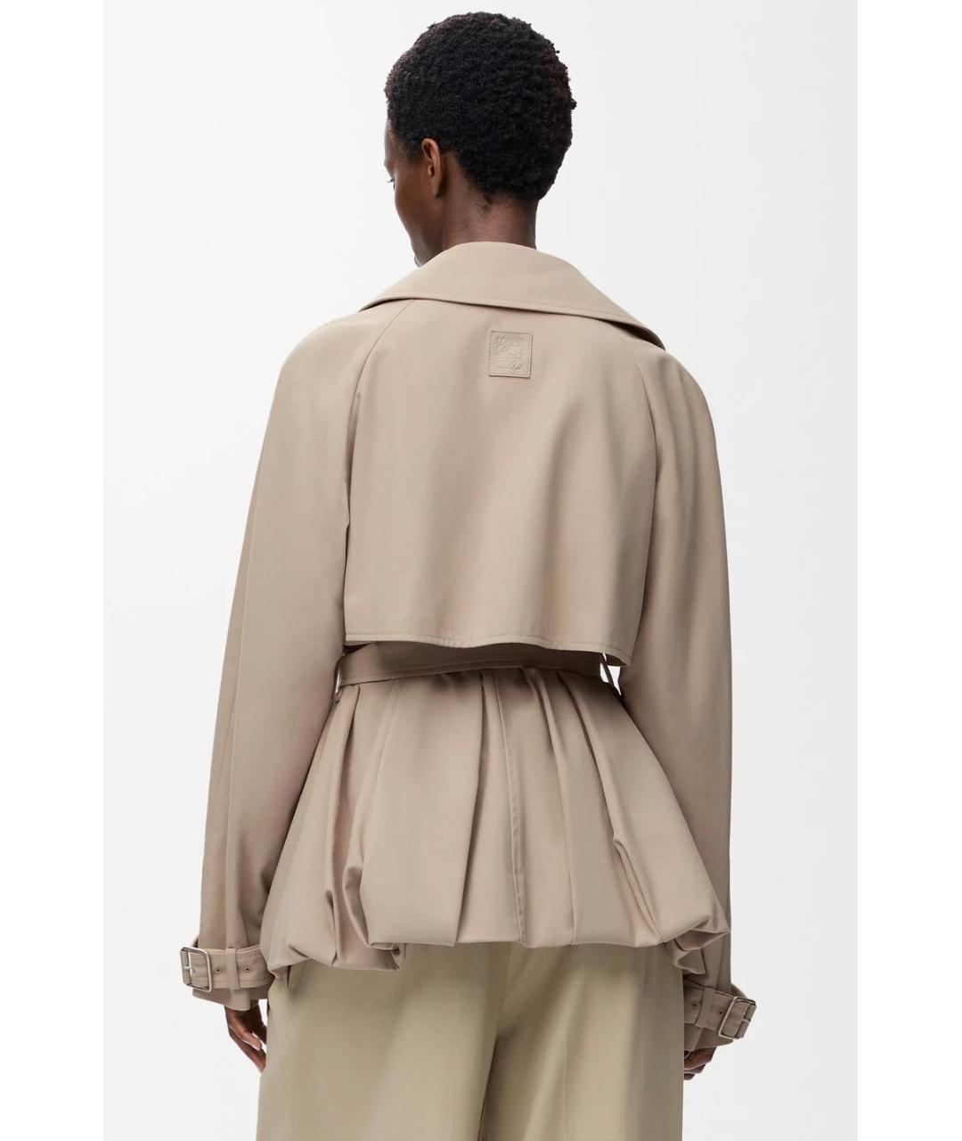 LOEWE Бежевая хлопковая куртка, фото 6