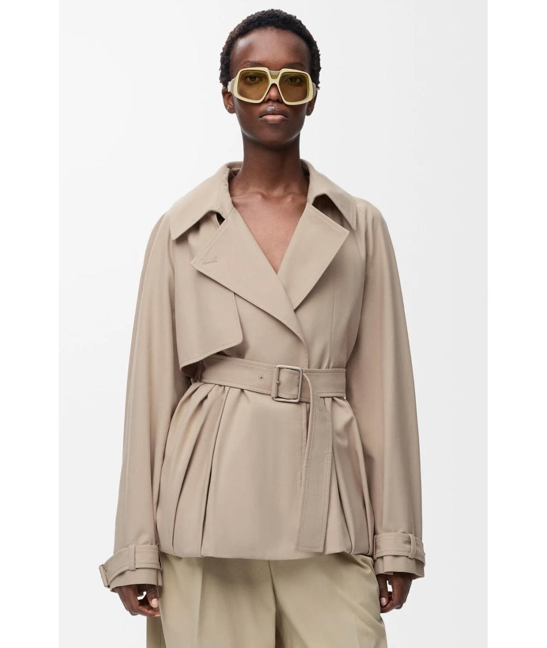 LOEWE Бежевая хлопковая куртка, фото 5