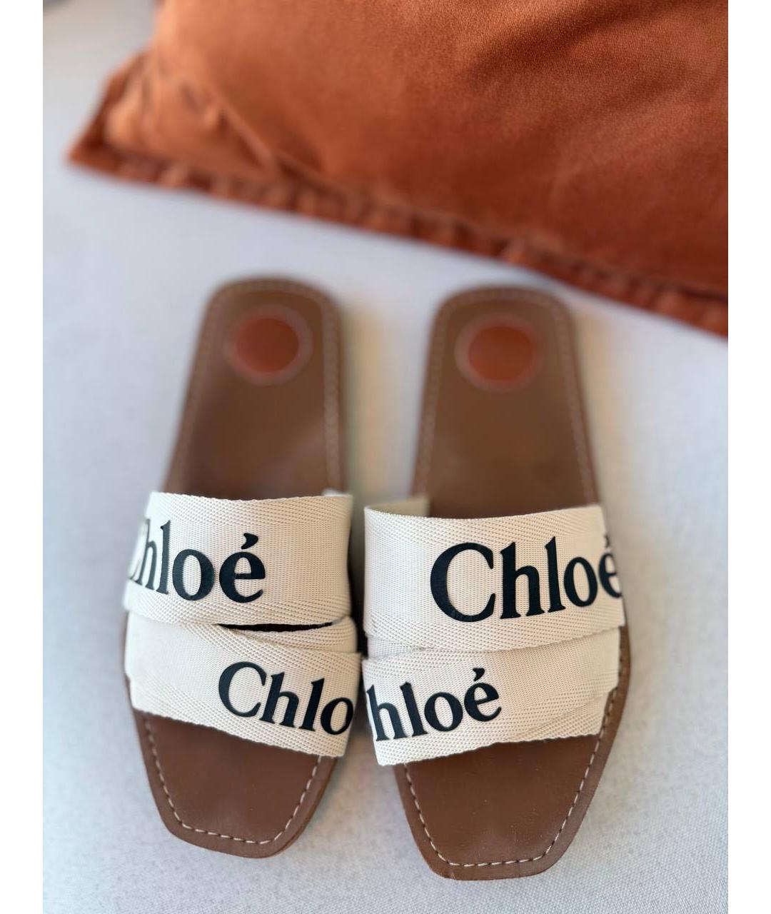 CHLOE Текстильные шлепанцы, фото 2