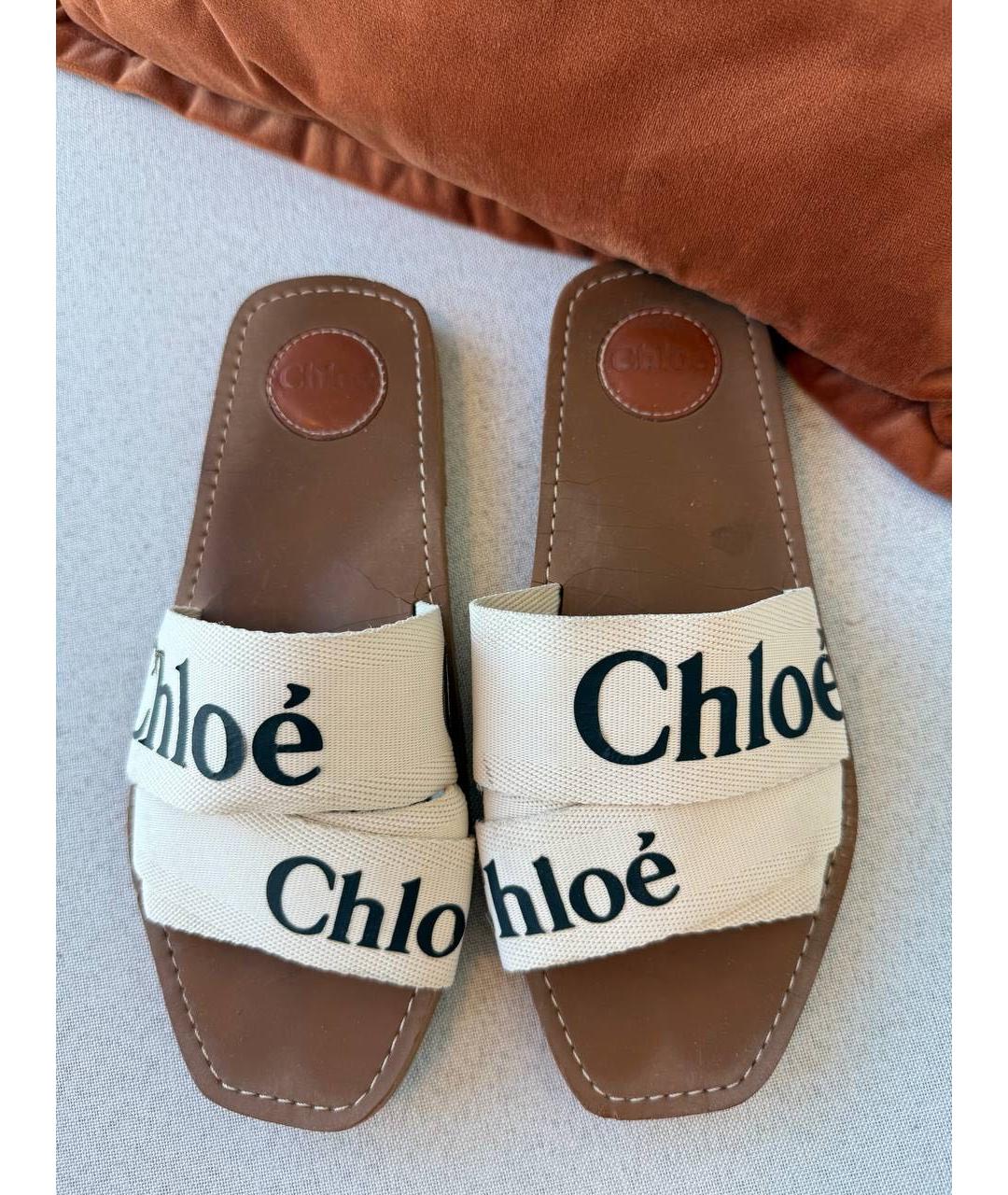 CHLOE Текстильные шлепанцы, фото 7