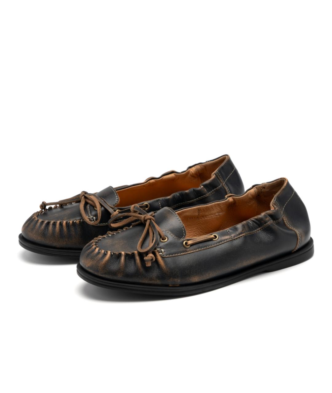 FOOT INDUSTRY Черные кожаные лоферы, фото 3