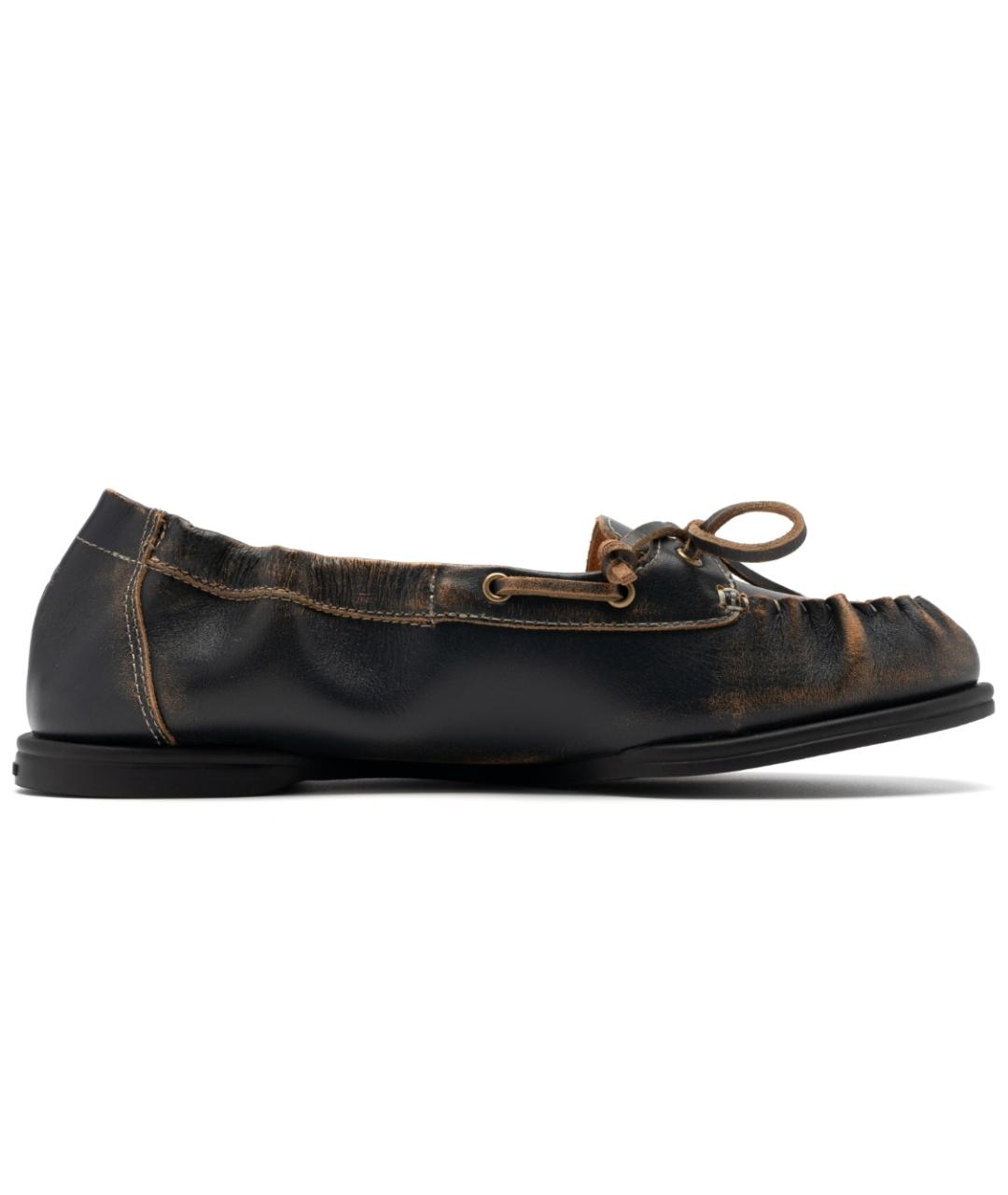 FOOT INDUSTRY Черные кожаные лоферы, фото 2