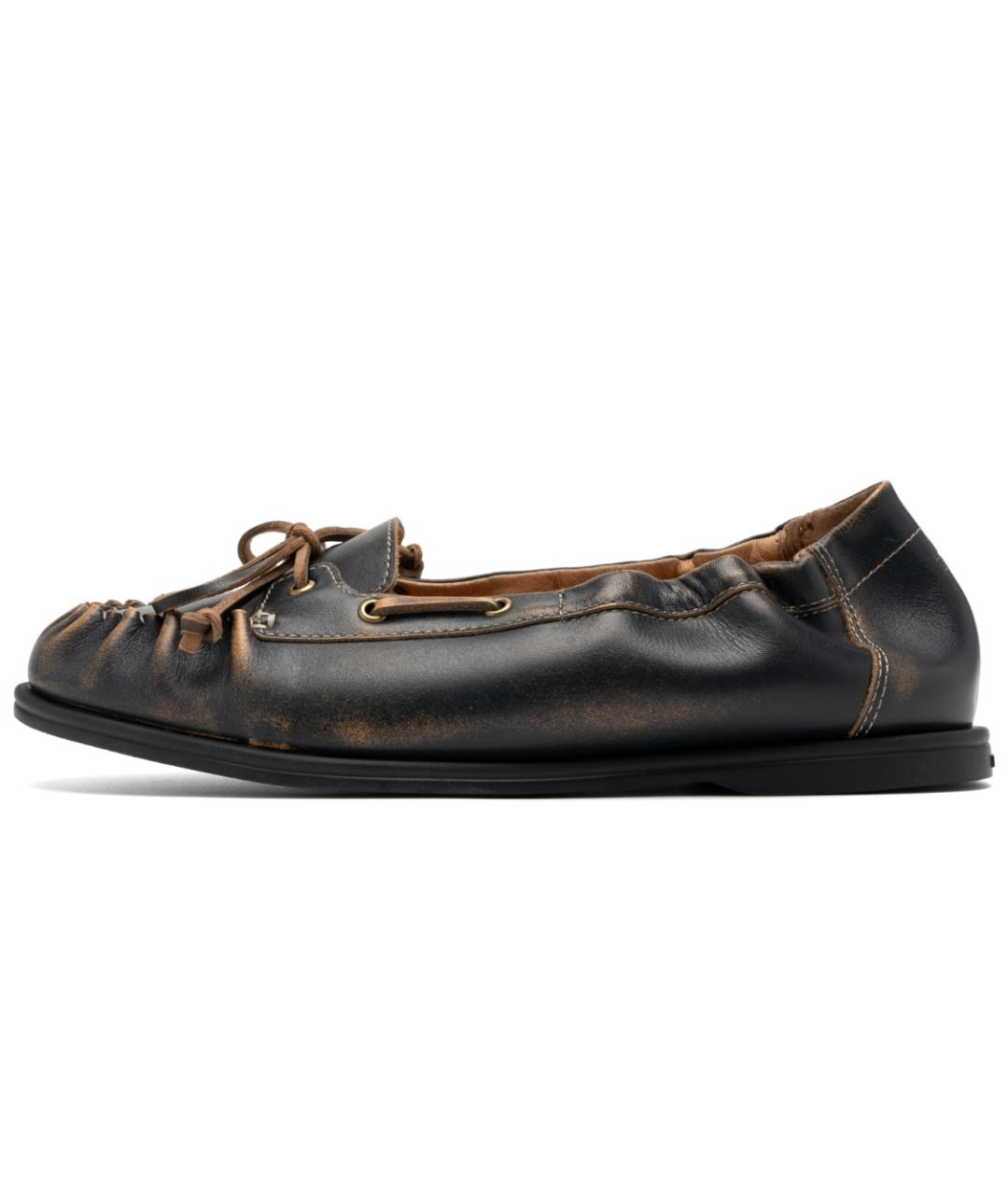FOOT INDUSTRY Черные кожаные лоферы, фото 6