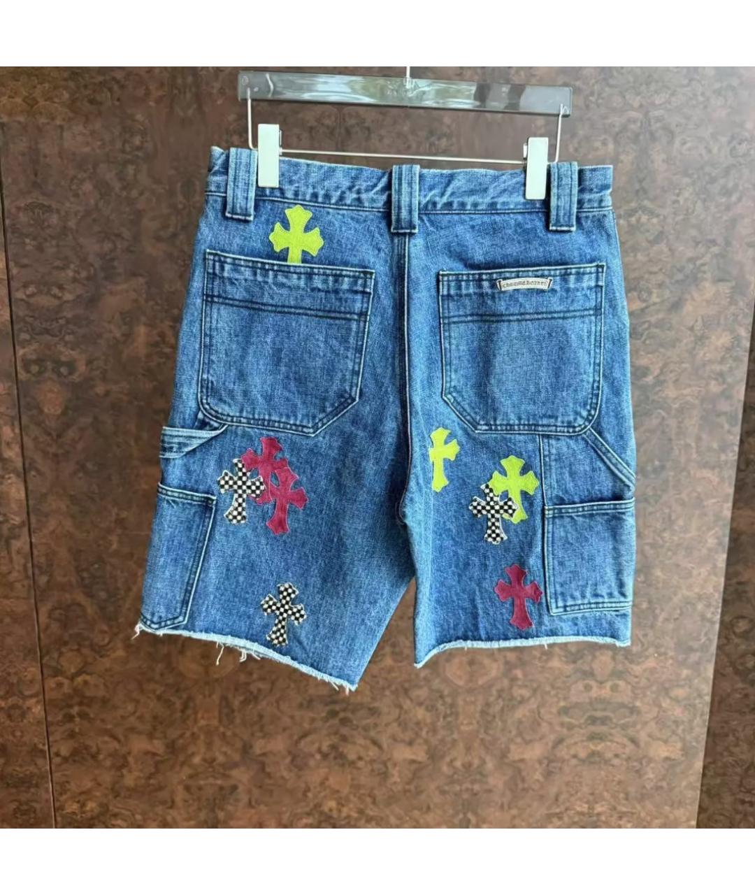 CHROME HEARTS Деним шорты, фото 2