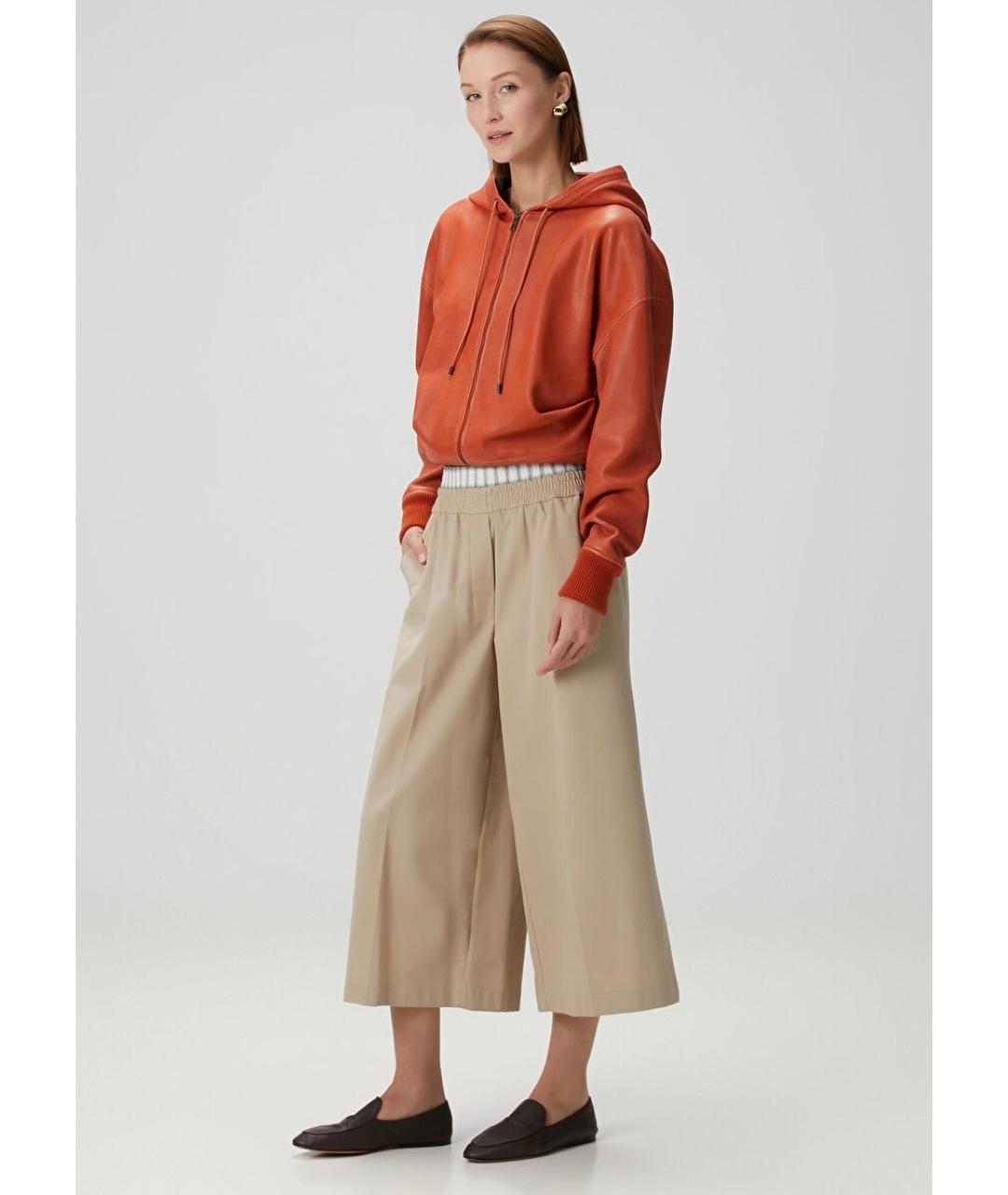 LOEWE Коричневая кожаная куртка, фото 5