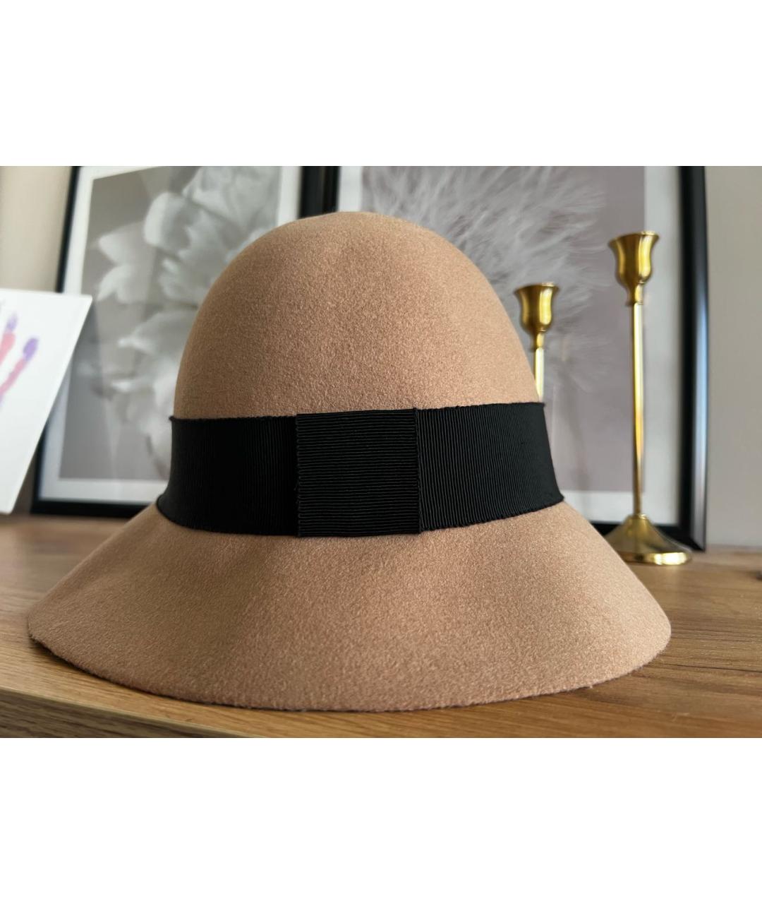 STELLA MCCARTNEY Бежевая шерстяная шляпа, фото 8