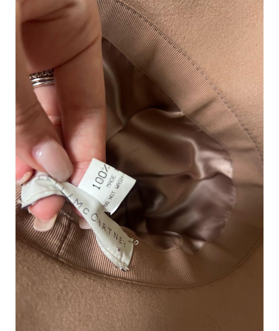 STELLA MCCARTNEY Бежевая шерстяная шляпа, фото 6