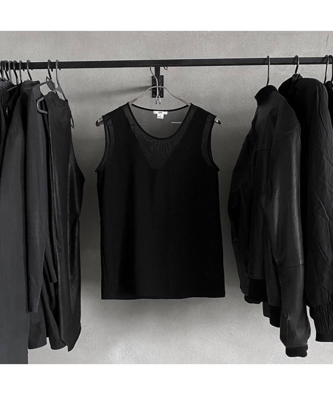 HELMUT LANG Черная майка, фото 7