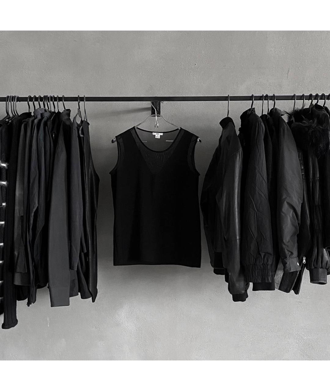 HELMUT LANG Черная майка, фото 6