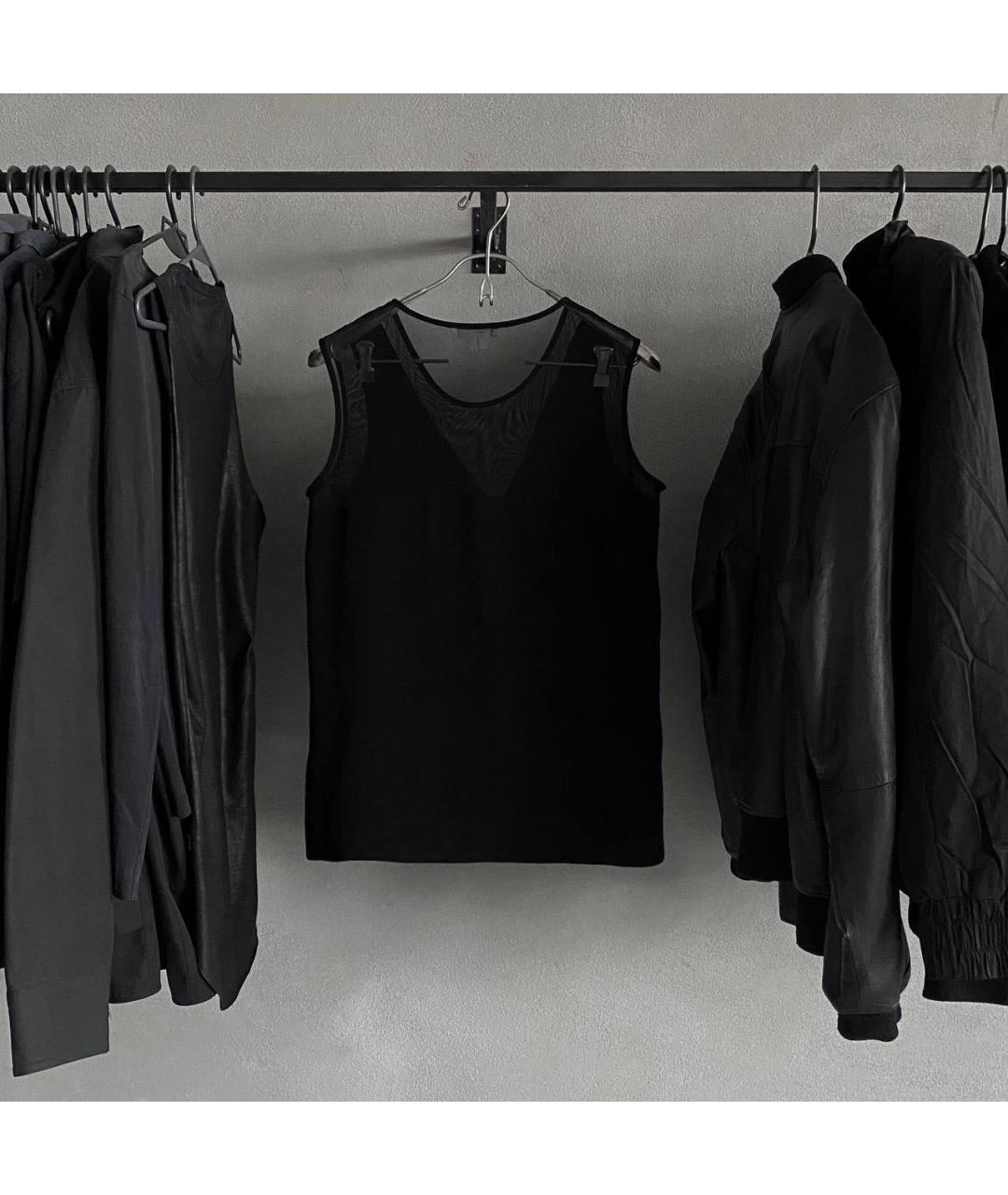 HELMUT LANG Черная майка, фото 2