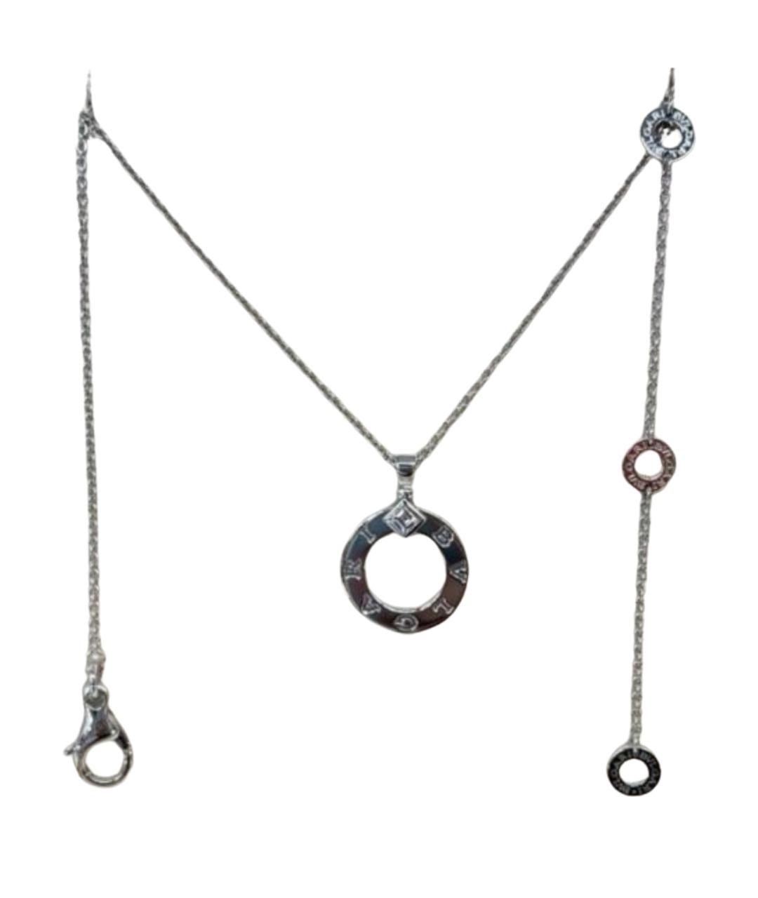 BVLGARI Серебряное колье из белого золота, фото 1