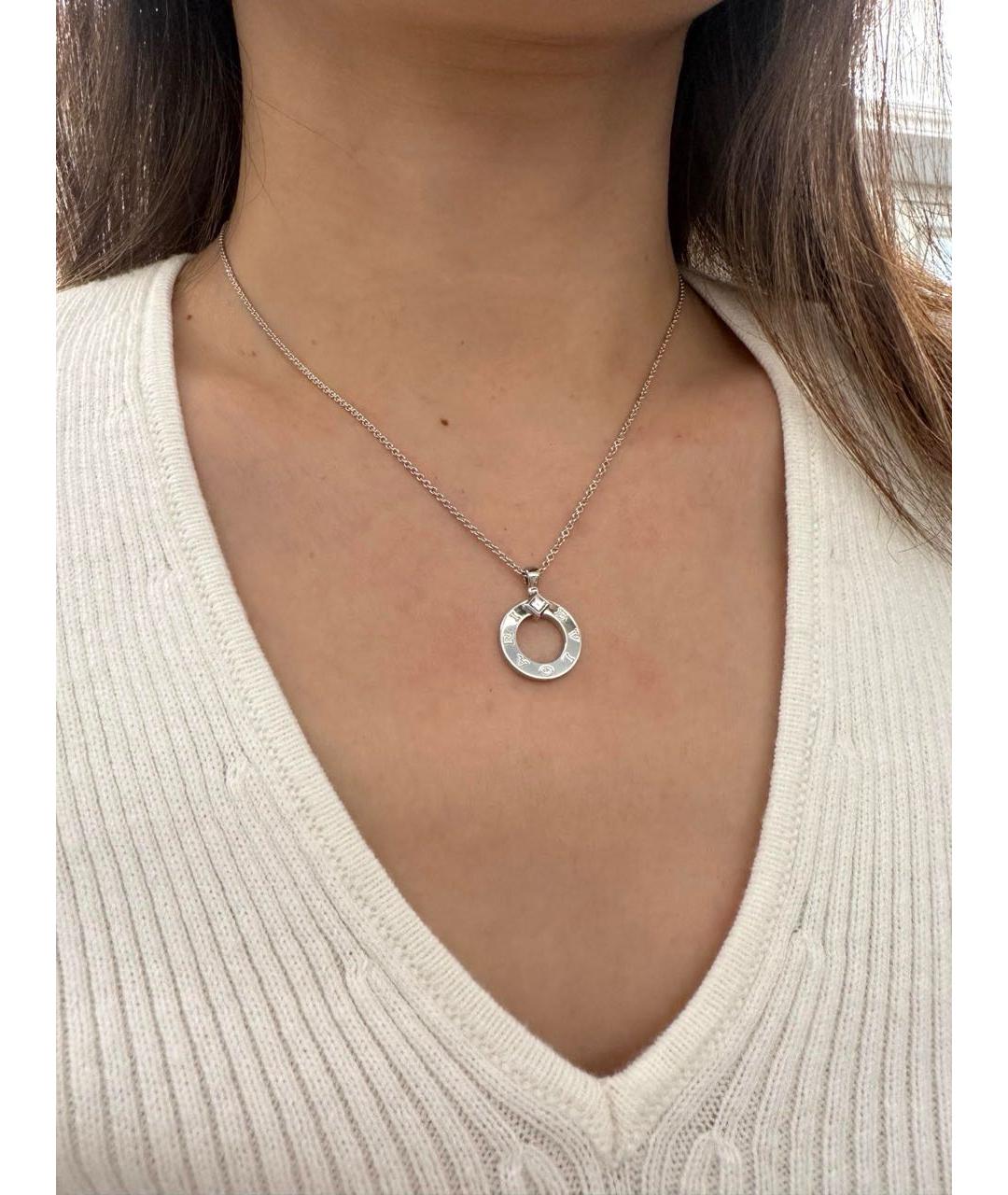 BVLGARI Серебряное колье из белого золота, фото 3
