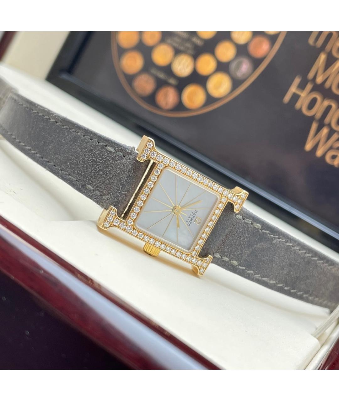 HERMES Серебряные часы из желтого золота, фото 7