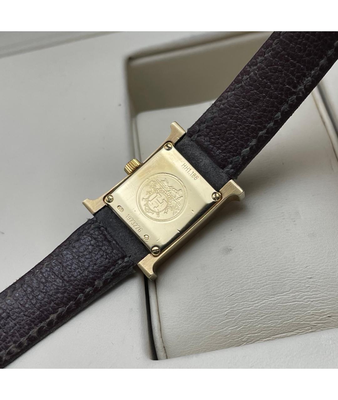 HERMES Серебряные часы из желтого золота, фото 4