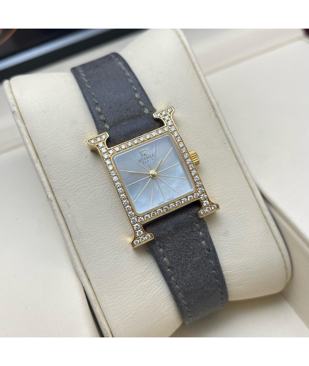 HERMES Серебряные часы из желтого золота, фото 3
