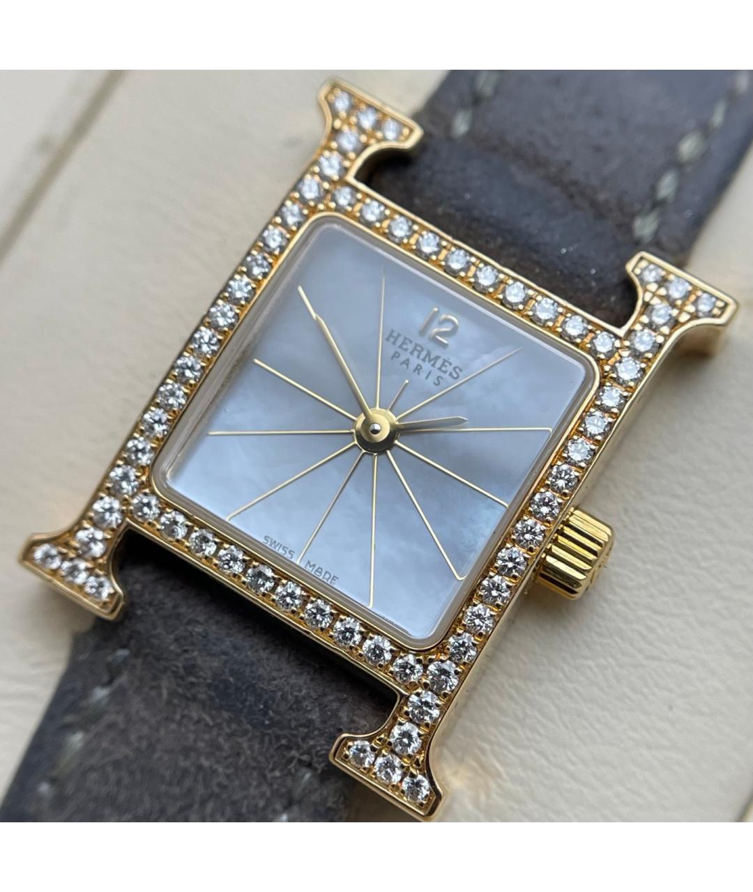 HERMES Серебряные часы из желтого золота, фото 2
