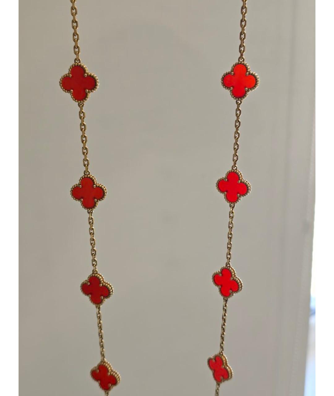 VAN CLEEF & ARPELS Красное колье из желтого золота, фото 2