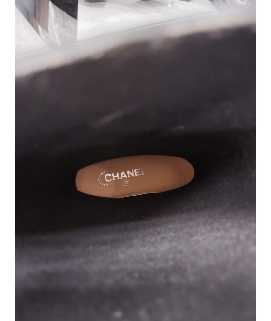 CHANEL Черные резиновые сапоги, фото 5