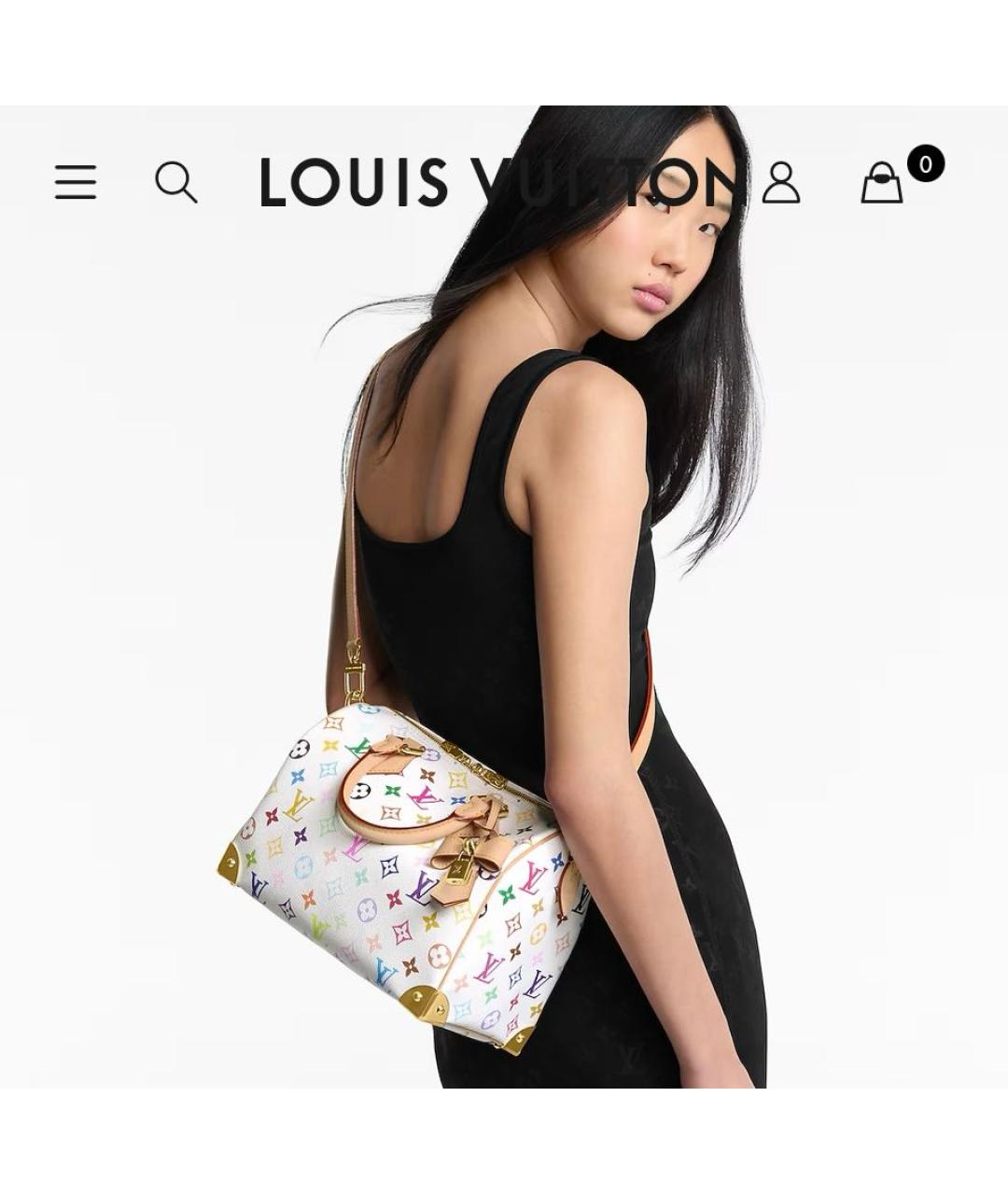LOUIS VUITTON Белая сумка с короткими ручками, фото 6