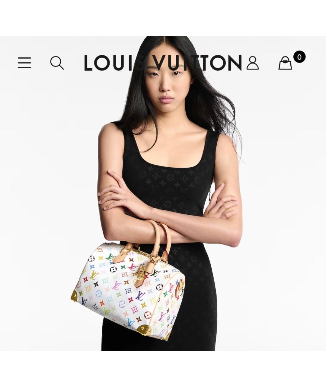 LOUIS VUITTON Белая сумка с короткими ручками, фото 5