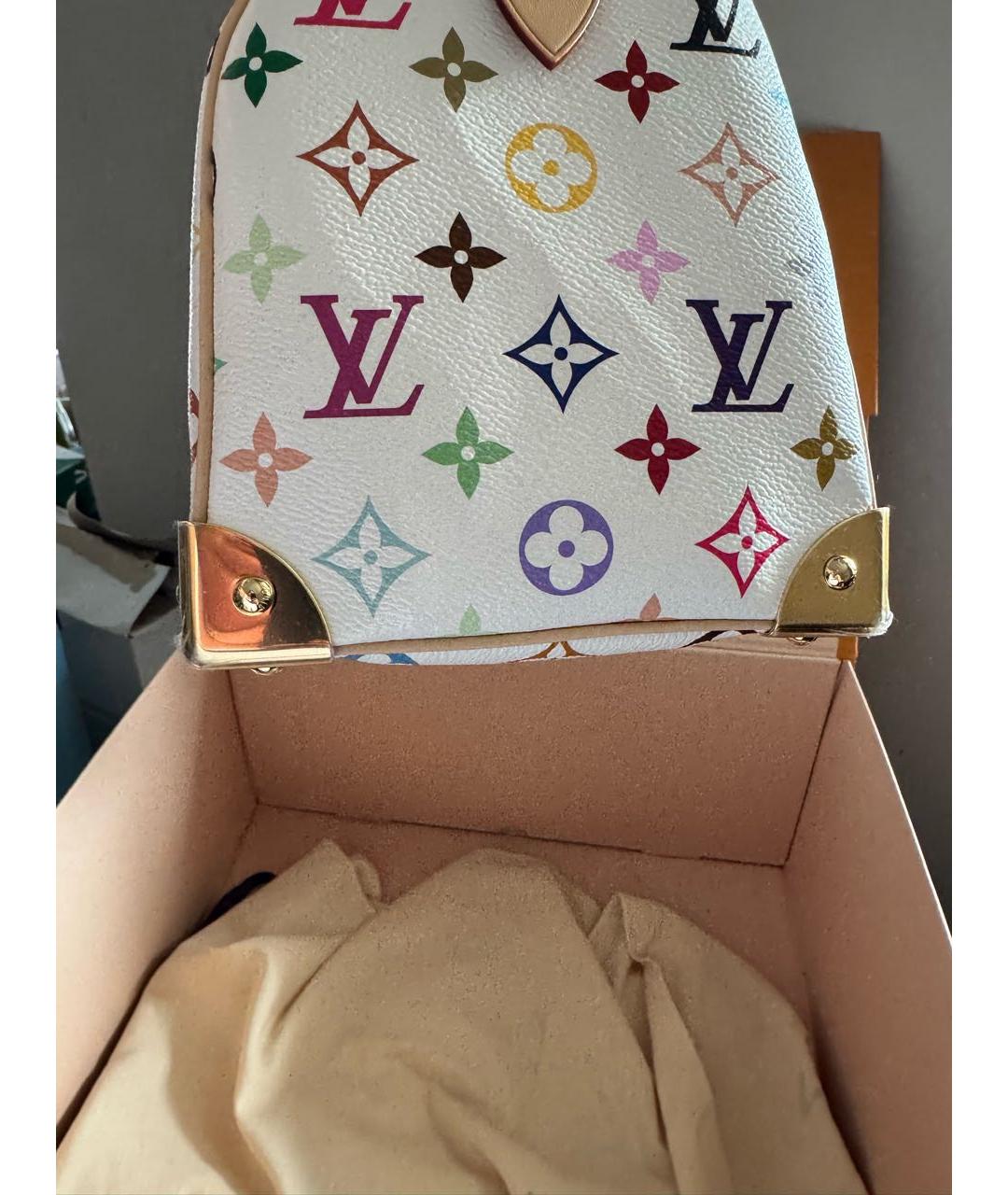 LOUIS VUITTON Белая сумка с короткими ручками, фото 2