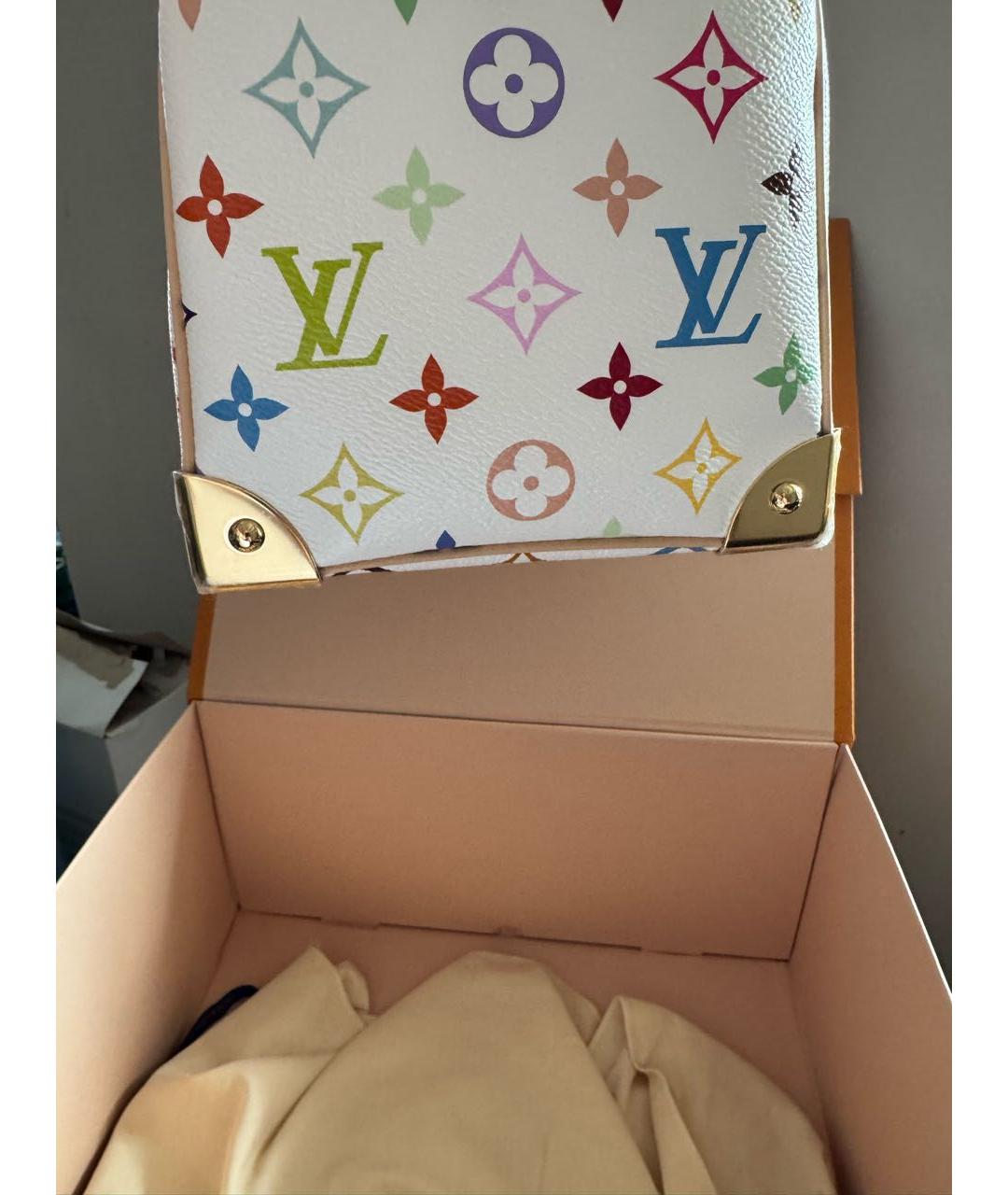 LOUIS VUITTON Белая сумка с короткими ручками, фото 4