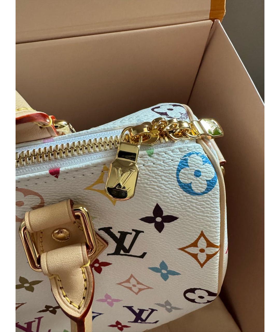 LOUIS VUITTON Белая сумка с короткими ручками, фото 3
