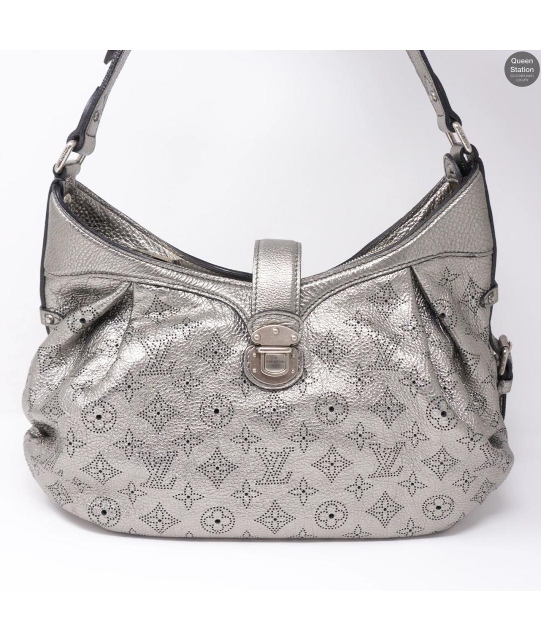 LOUIS VUITTON Серебряная кожаная сумка через плечо, фото 2